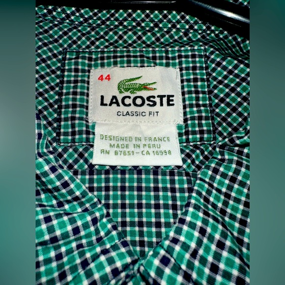 Lacoste Dress Shirt - Picture 1 of 3